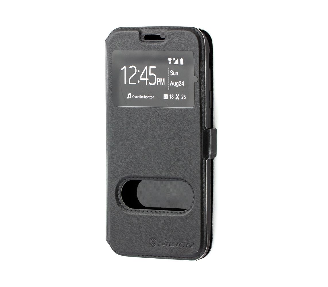 Книжка Nillkin с окном для MEIZU M5C  (M710H) черная-0